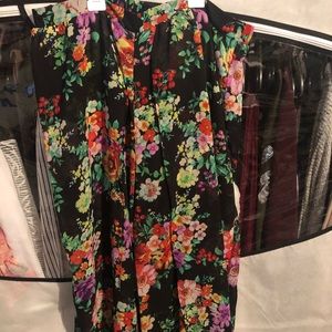 Floral palazzo pants